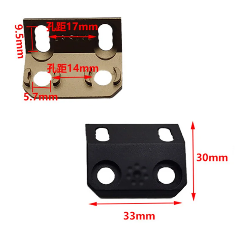 M300/M600 Tactical Lashlight Mount CNC Base Metal Offset Scout Mount Quick Detach Rail Mount For Mlok Rail Hunting Accessories