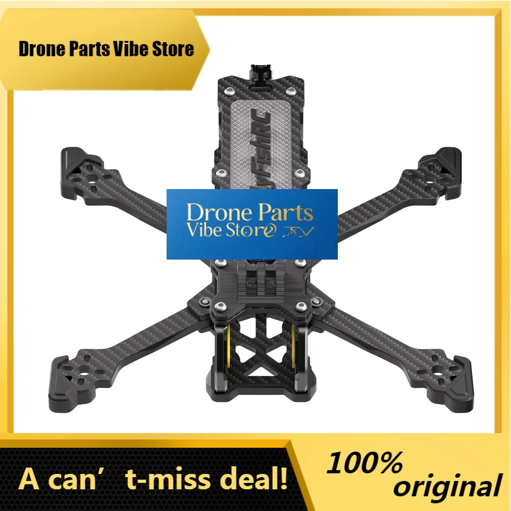

DronePVolador VX3/VX3.5 Squished-X Freestyle Frame,Sub250g 68g/71g W/ TPU, O3/O4 Jello-Free, 5" Feel In 3.5" Size, FPV Drone Fra