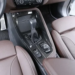 LHD Car ABS Carbon Car Central Control Multimedia Panel Trim For BMW X1 F48 2016-2021 BMW X2 F47 2018-2021 Decorative Kit Cover