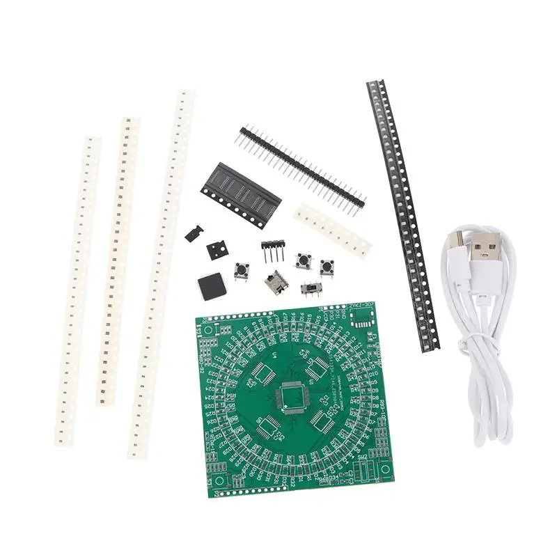{BBAB1}LQFP64 Lötübungsset für Anfänger Flow Light Platine 5V Typ-C Schnittstelle DIY elektronisches Projektplatinen-Kit