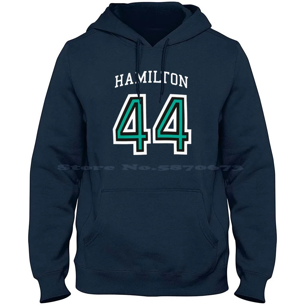 Back Number 44 100% Cotton Hoodie Lewis Hamilton Lewis Hamilton Lewis Hamilton Lewis Hamilton Lewis Hamilton Lewis