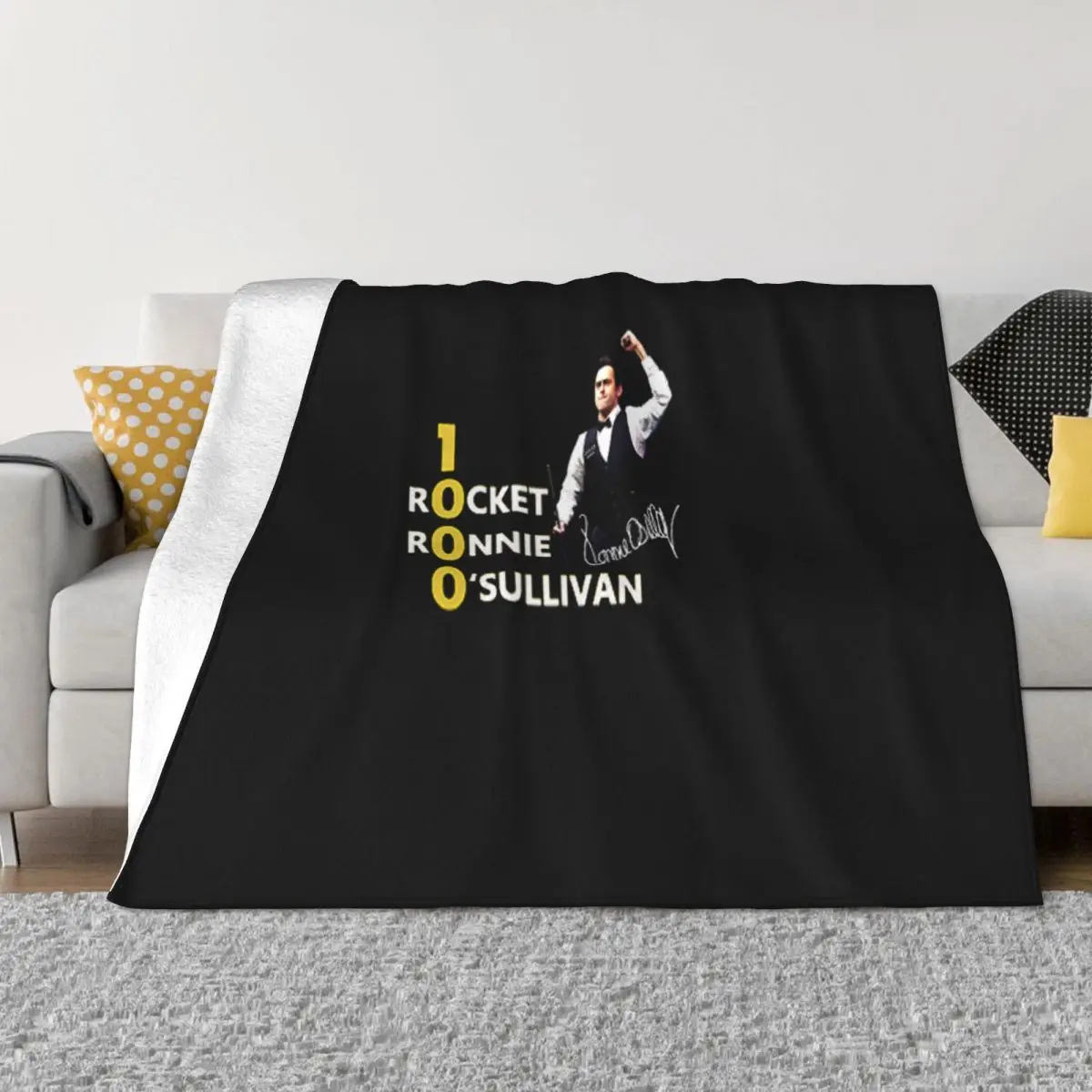 1000 Rocket Ronnie O'sullivan Streetwear Surprise Aesthetic Funny Colour Hot Sale Swag Interested Pictures Throw Blanket