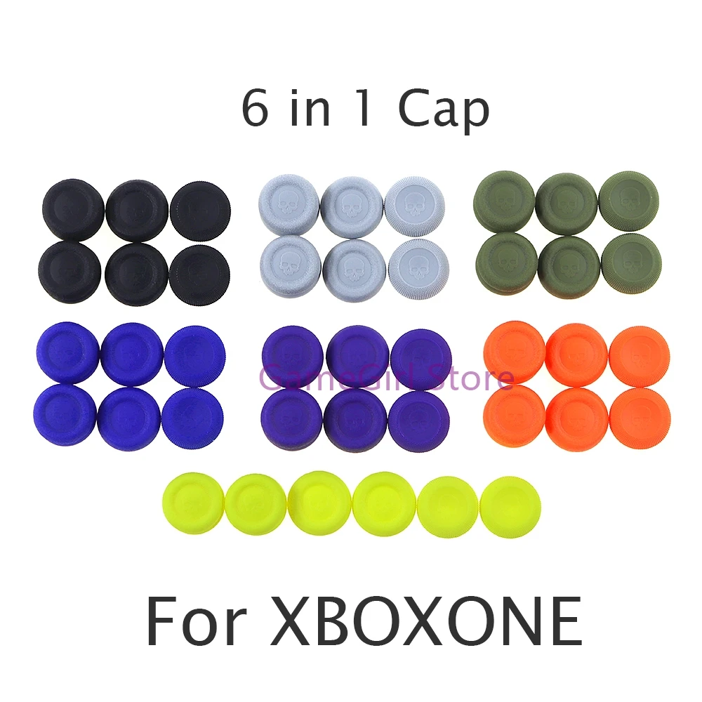 

10sets 6 in 1 Grips Skull & Co. Thumb Grip Set For XBOXONE XBOX ONE S/Series S X Joystick Cap Thumbstick Cover