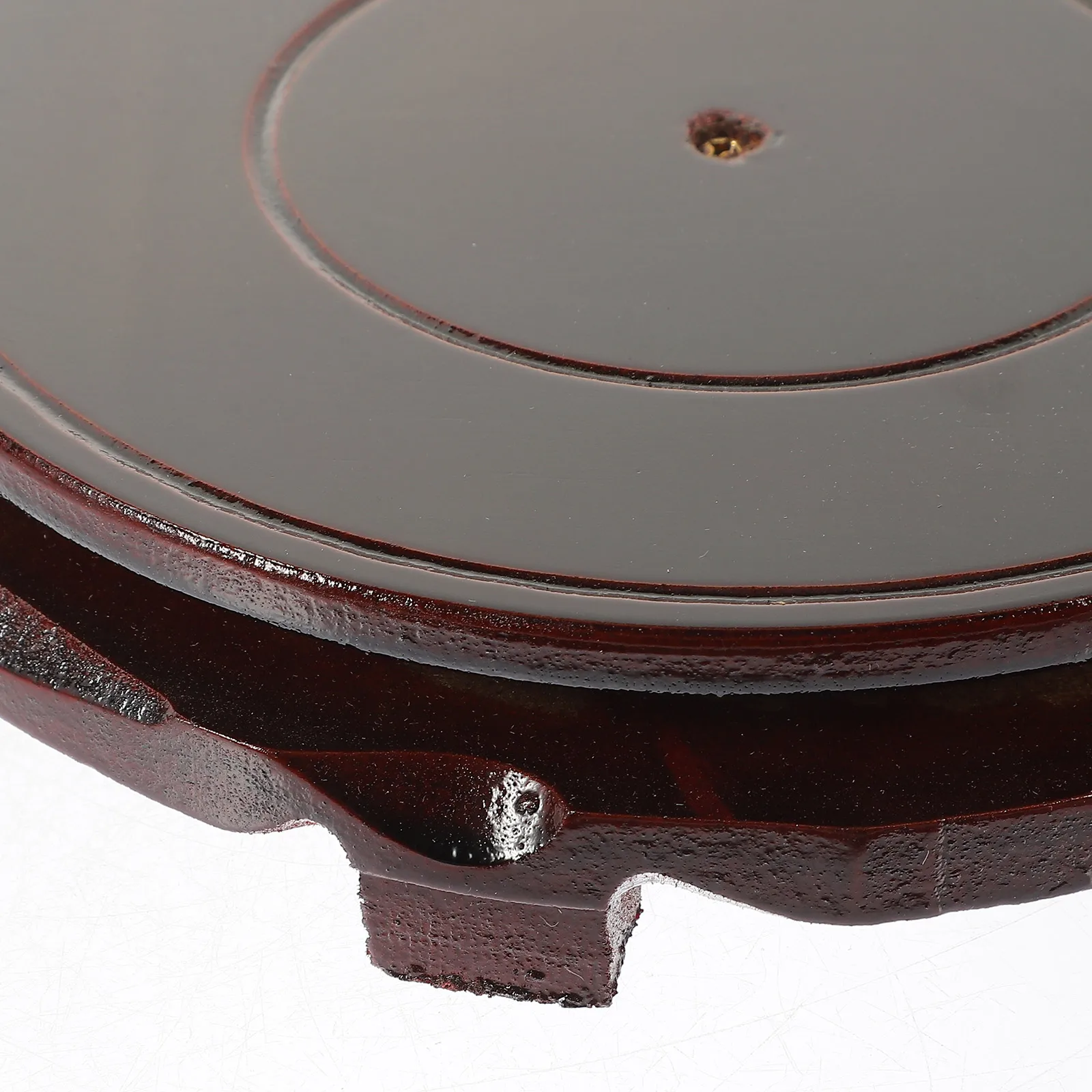 

Swivel Base Pot Stand 18cm Diameter Sturdy Wood Pedestal for Indoor Planter Display Pedestal Plants Decor Planter Display Stand