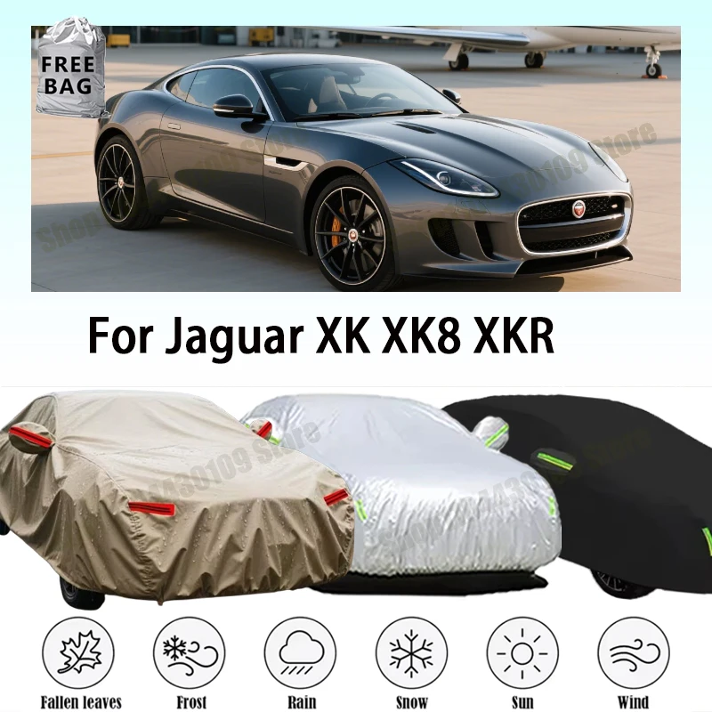 

Полный чехол для автомобиля Jaguar XK XK8 XKR 1997-2025: Защита от снега, солнца, воды и УФ-излучения для улицы