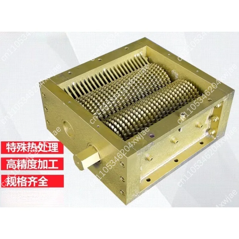 Small Single Dual Shaft Shredder Machine, Plastic Crusher for Recycling, Heavy Duty Metal Shredding for Waste