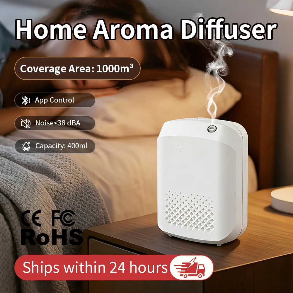 

Ароматический диффузор TEABLUM: электрический освежитель воздуха для дома, настенный диффузор для эфирных масел для отелей