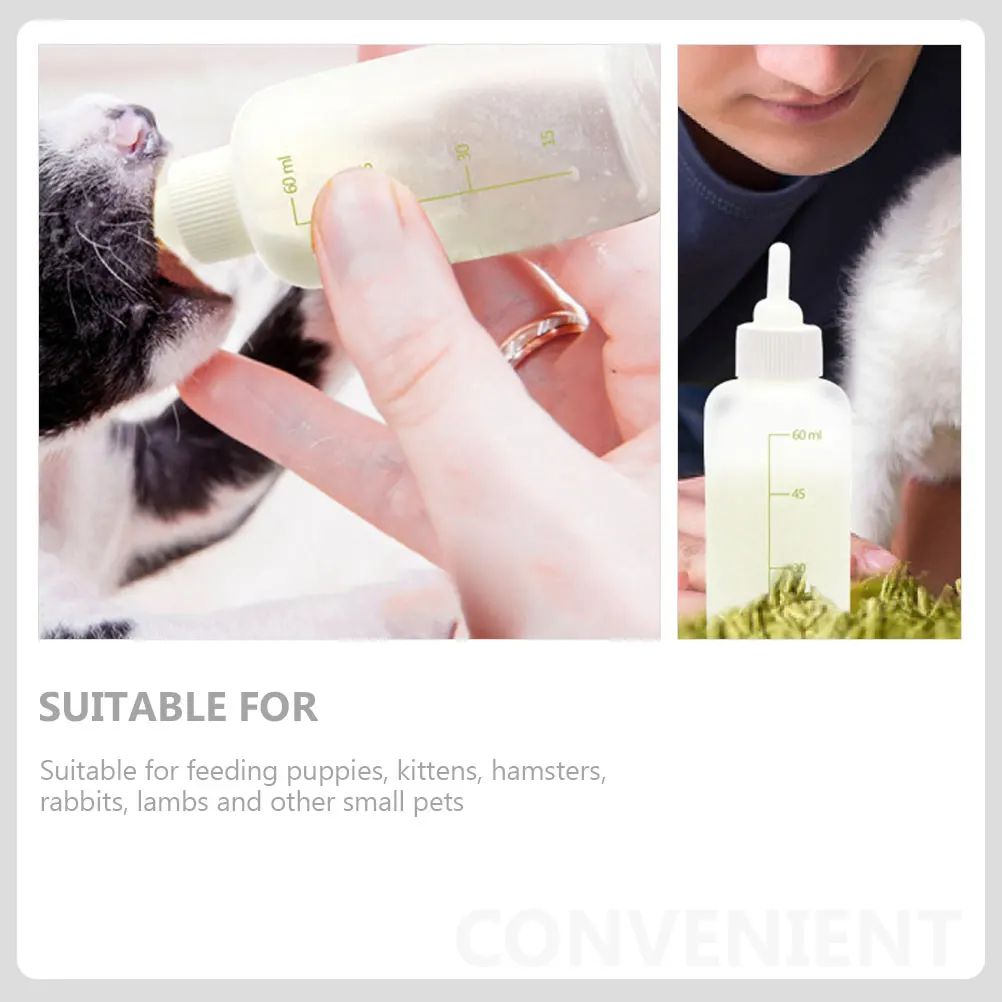 

Pet Feeding Bottle Set Kitten Nursing Container Puppy Milk Silica Gel Baby Bottles Healthy Safe Durable Small Pets