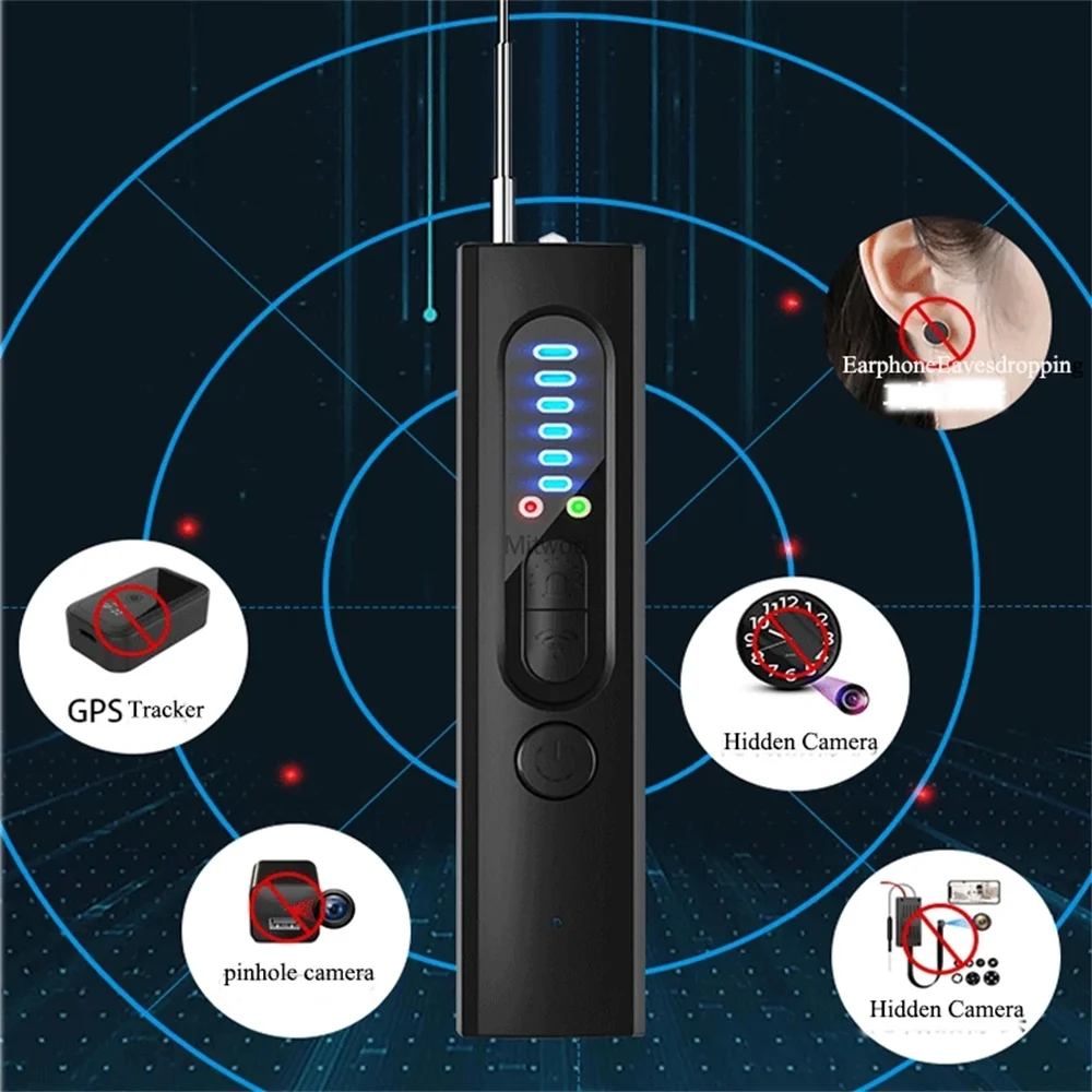 Anti-Spy Camera Detector Protection Alarm Multi-function Mini Wireless Wifi Tester GPS RF Signal Device Scanner Infrared Detect