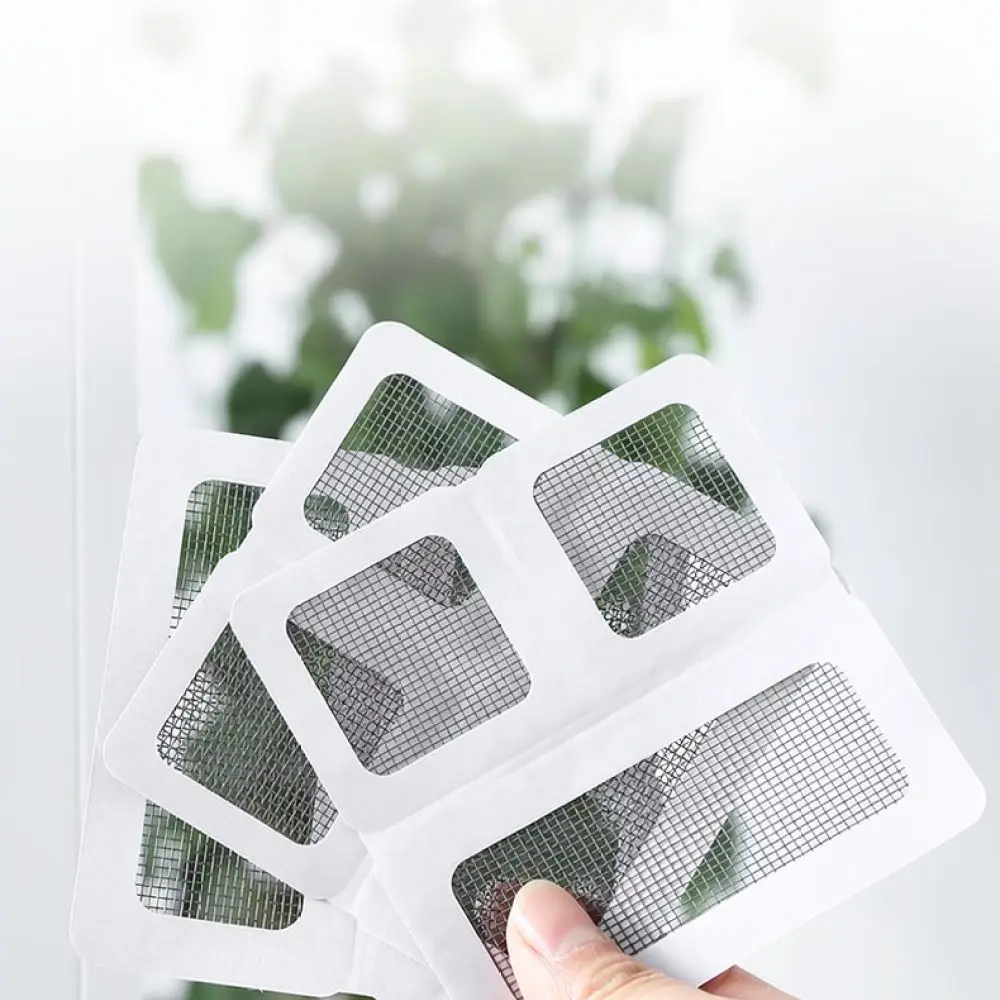 Window Screen Repair Patch Strong Adhesive Mesh Tape For Door Drainage Hole Anti Mosquito Insect Net Repairing Sticker