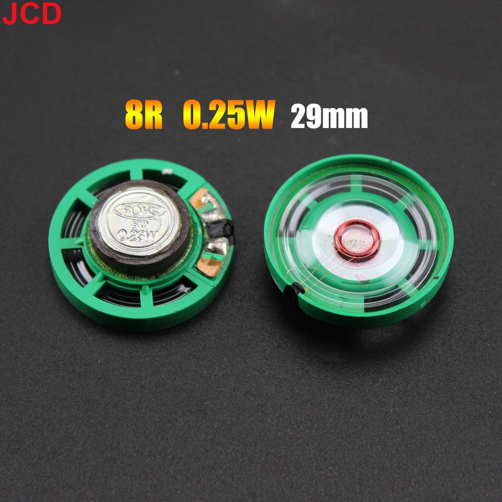 JCD 1 adet 8 /16 / 32Ohm 0.25W 0.5W ultra-ince kapı zili boynuz oyuncak-araba kornası 1616r 32R 20 21 23 27 29 36 40 mm çap hoparlör