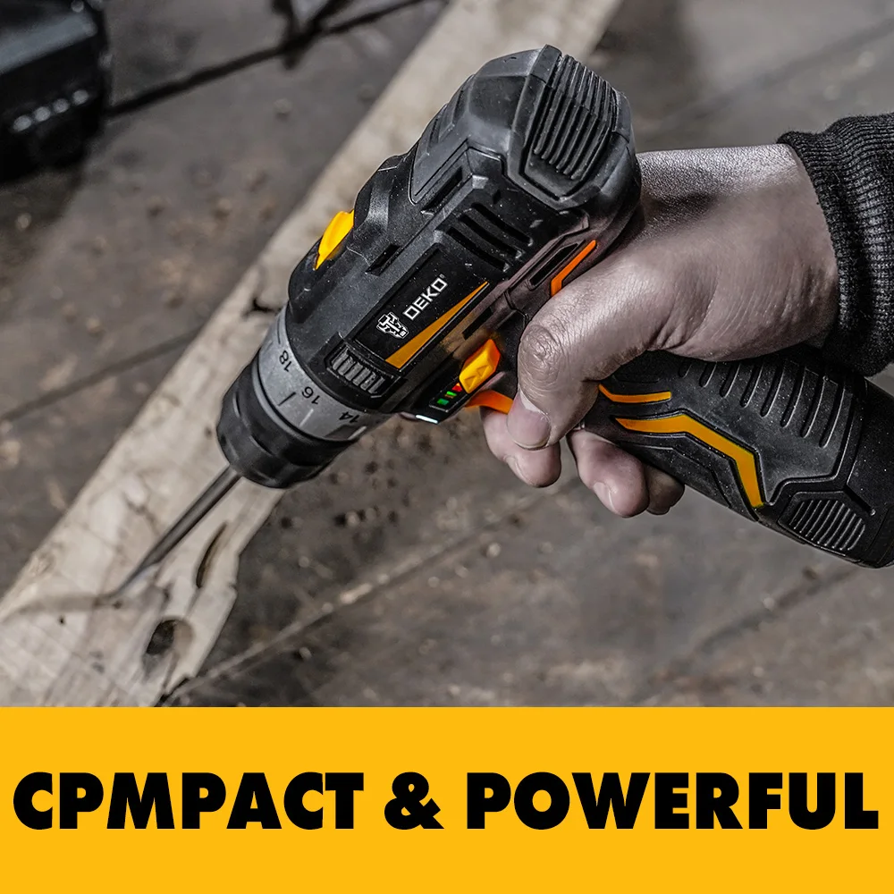 GCD12DU3 MAX IMPACT DRILL สว่านไร้สายสว่านไขควงไฟฟ้า1.5AH DC LITHIUM-ION แบตเตอรี่เครื่องมือ PERFORATOR DEKO