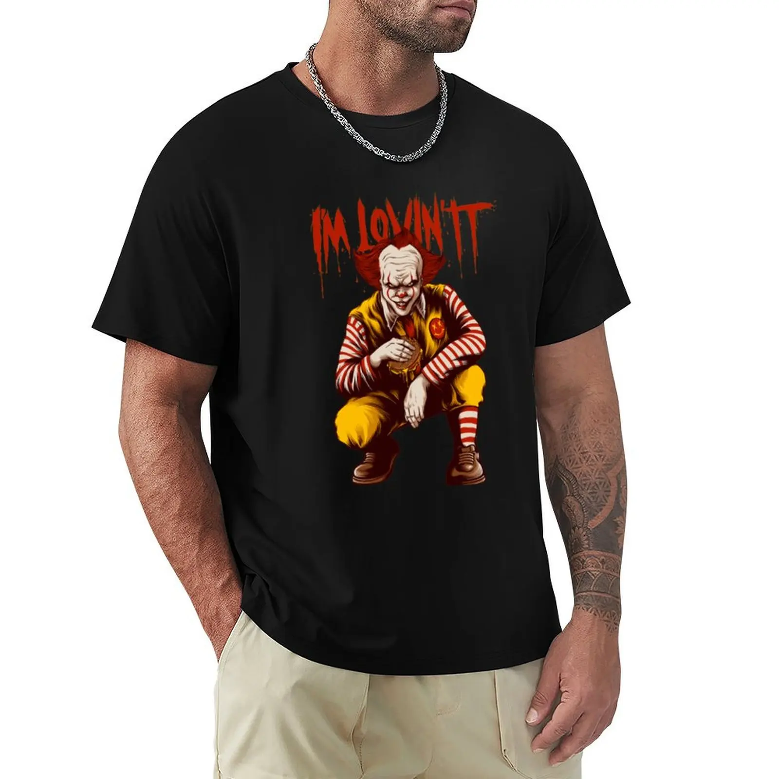 

Im Lovin IT T-Shirt anime boys animal print summer shirt boys whites t shirts for men graphic