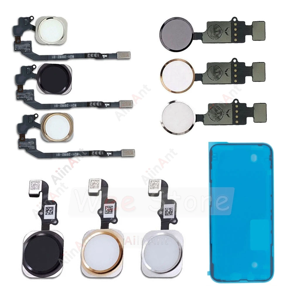 Home Flex For iPhone 7 8 6 6s Plus 5s SE 2020 2 Return Back Home Button Flex Cable No Touch ID Phone Parts with sticekr