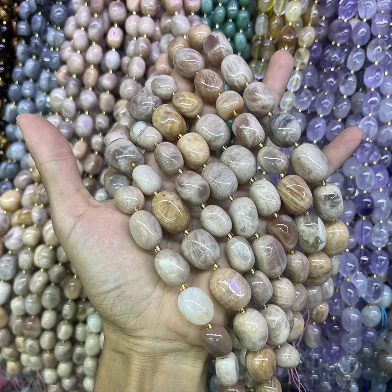 12x16mm Natural Stone Irregular Sunstone 15