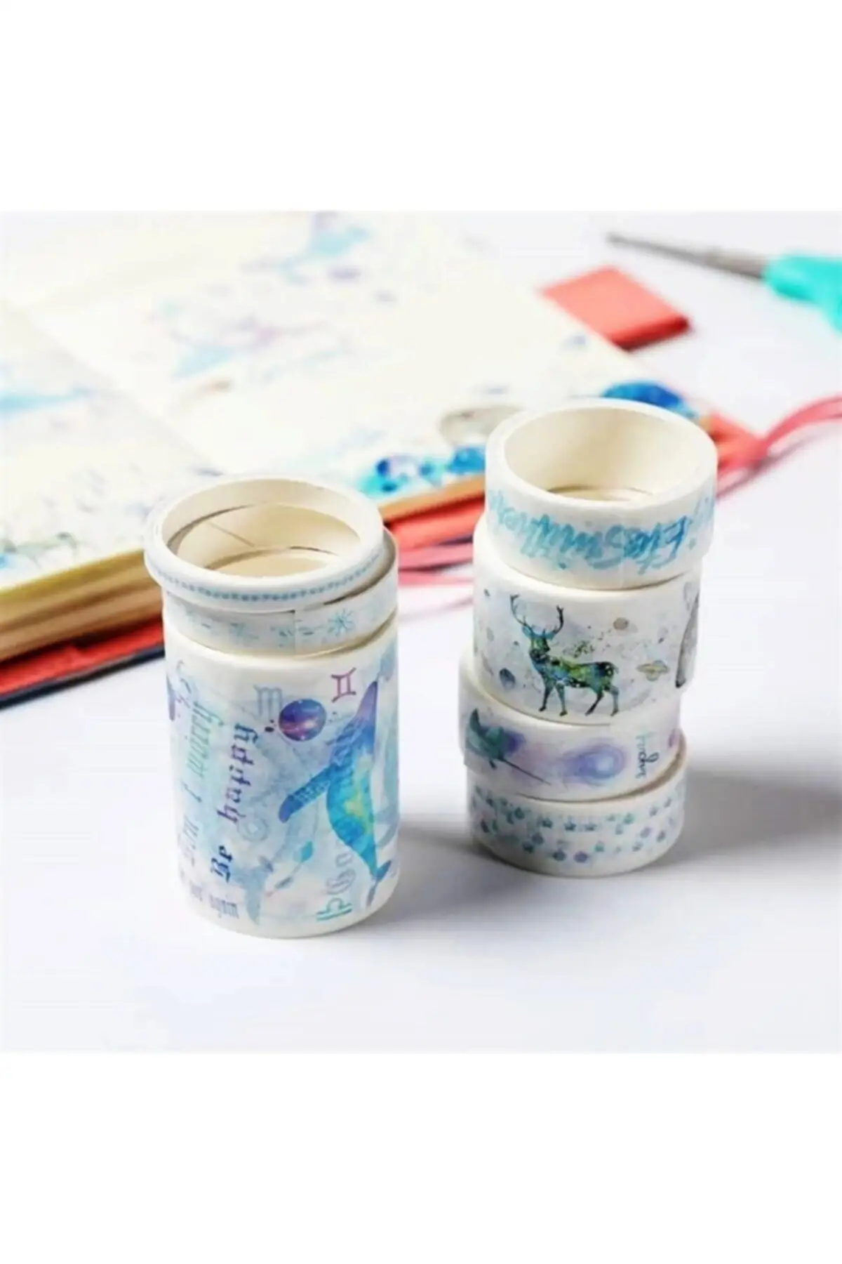 Pole Star Pattern Paper Tape Set Washi Tape