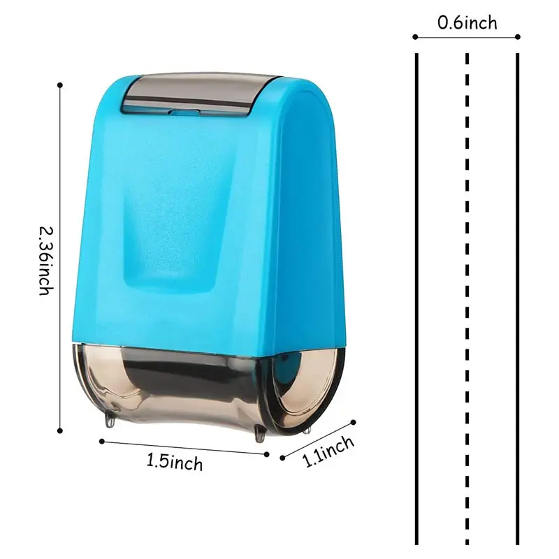3個入り-ダッシュ線練習用ローラースタンプ-自動インク式ラインローリングスタンプ-教師用スタンプ-y18a