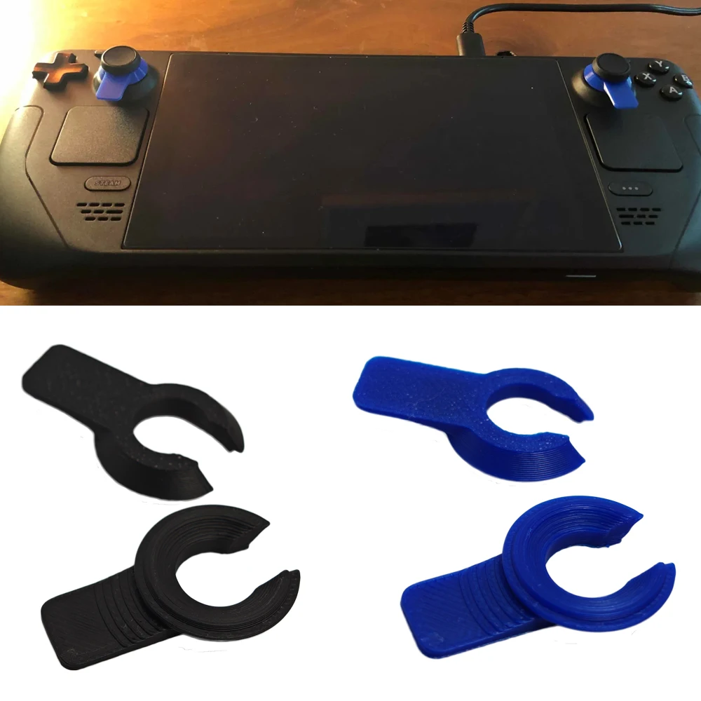 

2Pcs Stick Locks For Steam Deck Stick Locks Game Console Joystick Holder Anti-drift Protector Joystick Covers Portal Thumb Grips