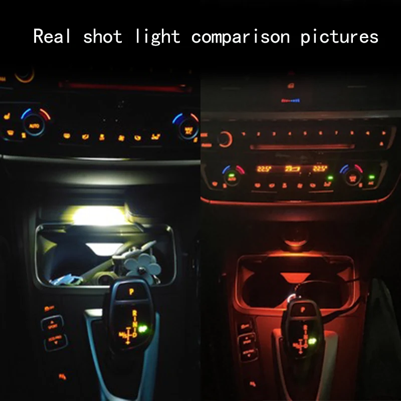 Car Interior Ashtray Light for BMW F30 F31 F32 F33 F34 F36 F80 3 4 Series Central Cup Holder Ashtray Ambient Light Upgrade Lamp