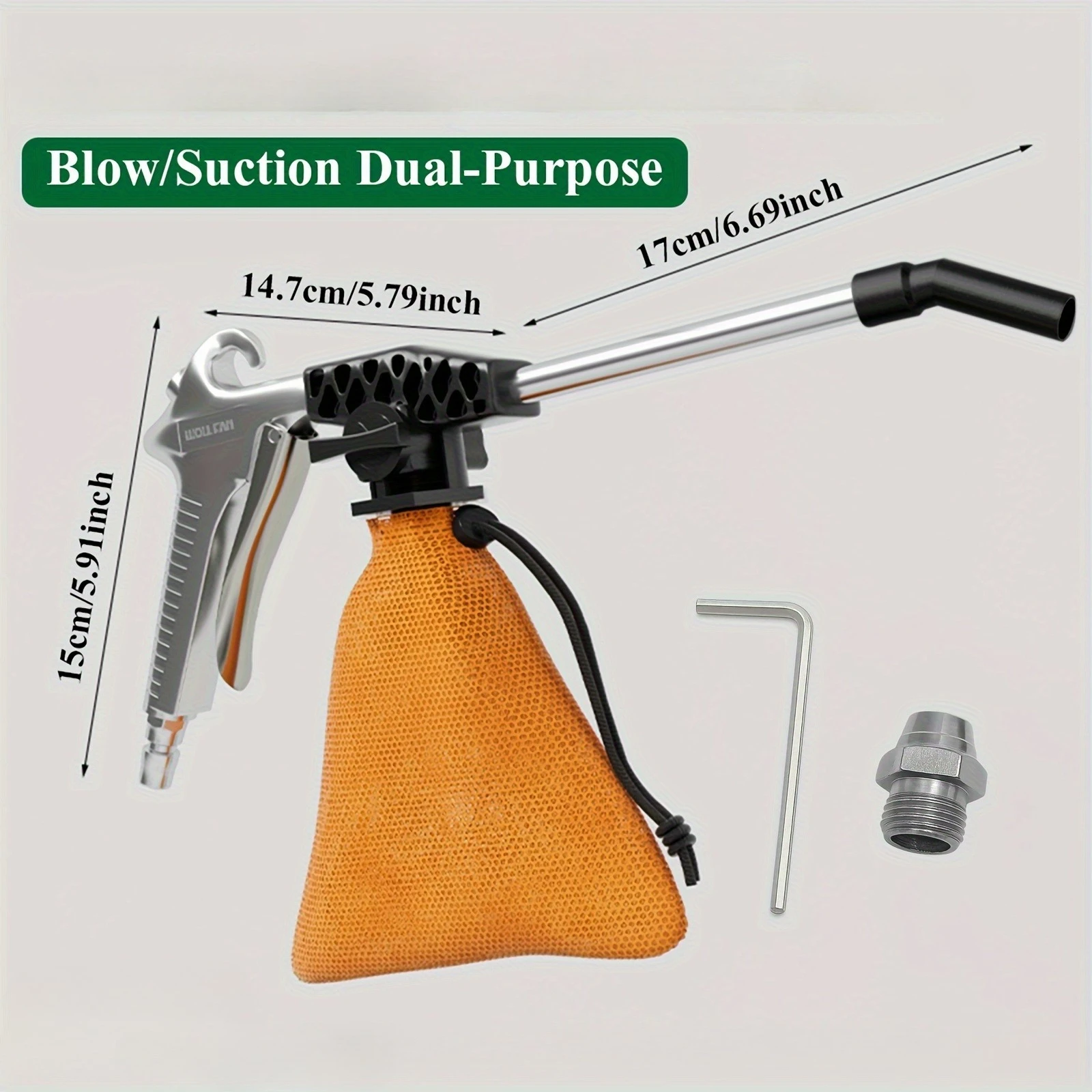 Large Bore Dual-Action Blow/Suck Air Gun l! High-Pressure Dust BlowingBlow/Suck Gun, Air Gun, Dust Removal Gun