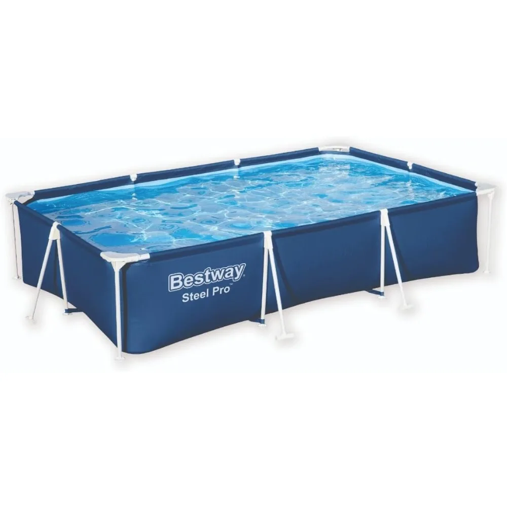 Metal Frame Above Ground Pool, Family Outdoor Pool 9.10ft