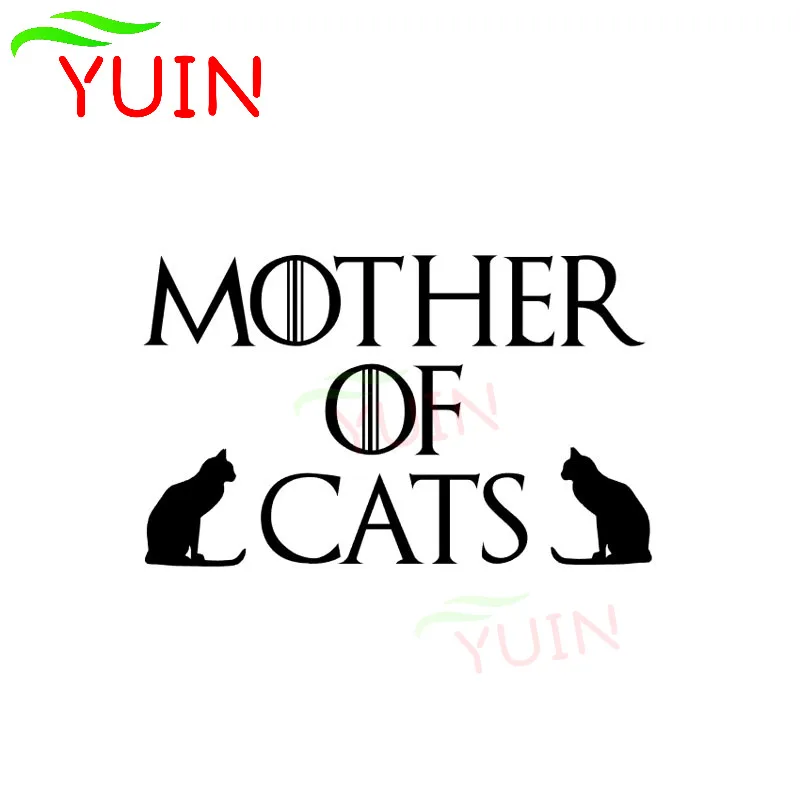 Cat Mother Cats Couple Car Sticker Motorcycle Auto Accessories PVC Fashion Window Decoration Anti-ultraviolet Exquisite Decals