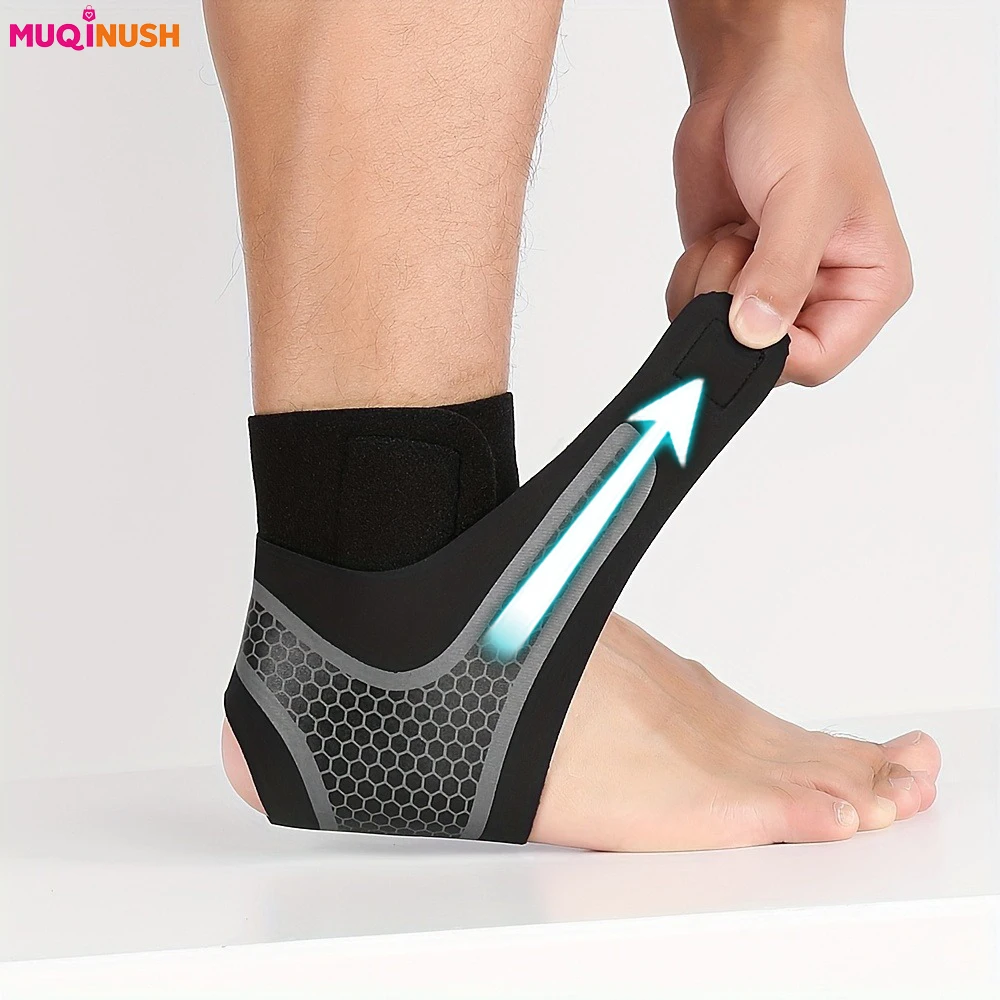 

1pc Ankle Support Sleeve Adjustable Elastic Sports Ankle Guards Fixed Bandages for Relieving Pain Fasciitis Arch Support