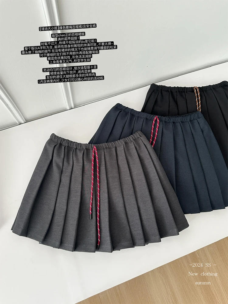 

Women Preppy Mini Pleated Sport Skirt 2000s Aesthetic Elastic Waist A-line Coquette Gyaru Y2k Streetwear Korean Ballet Core Chic