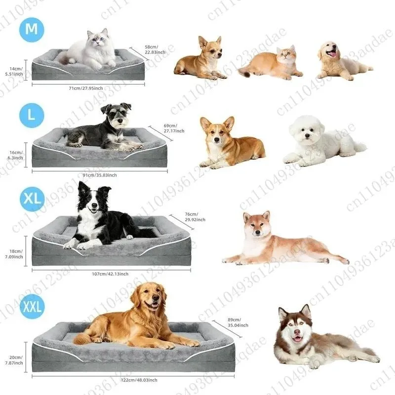 Pet Products Dog Bed Warm Kennel Large Dog And Cat Nest Bottom Non-slip Pet Nest Removable Pet Pad