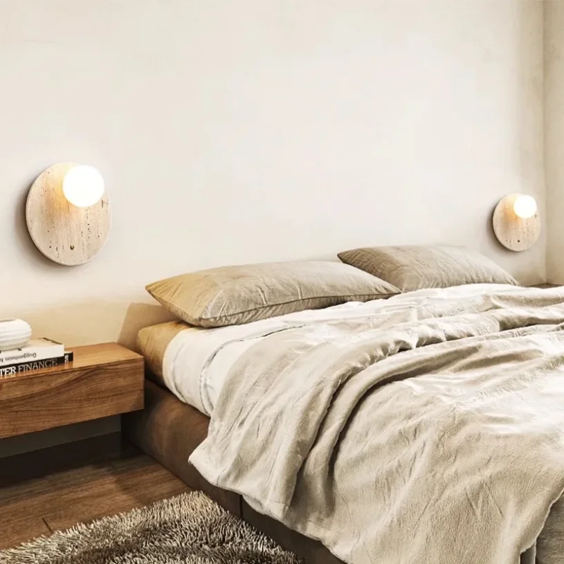 Modern Wall Lamp Bedroom Bedside Background Outdoor Stone Kitchen Restaurant Corridor Sconce Lighting Indoor Light Decoration