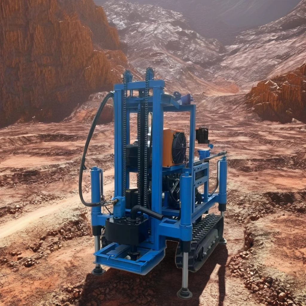 Plataforma de perforación sobre orugas hidráulica diésel, profundidad de 100m-300m con capacidad de muestreo de núcleos para investigación de campos geotecánicos