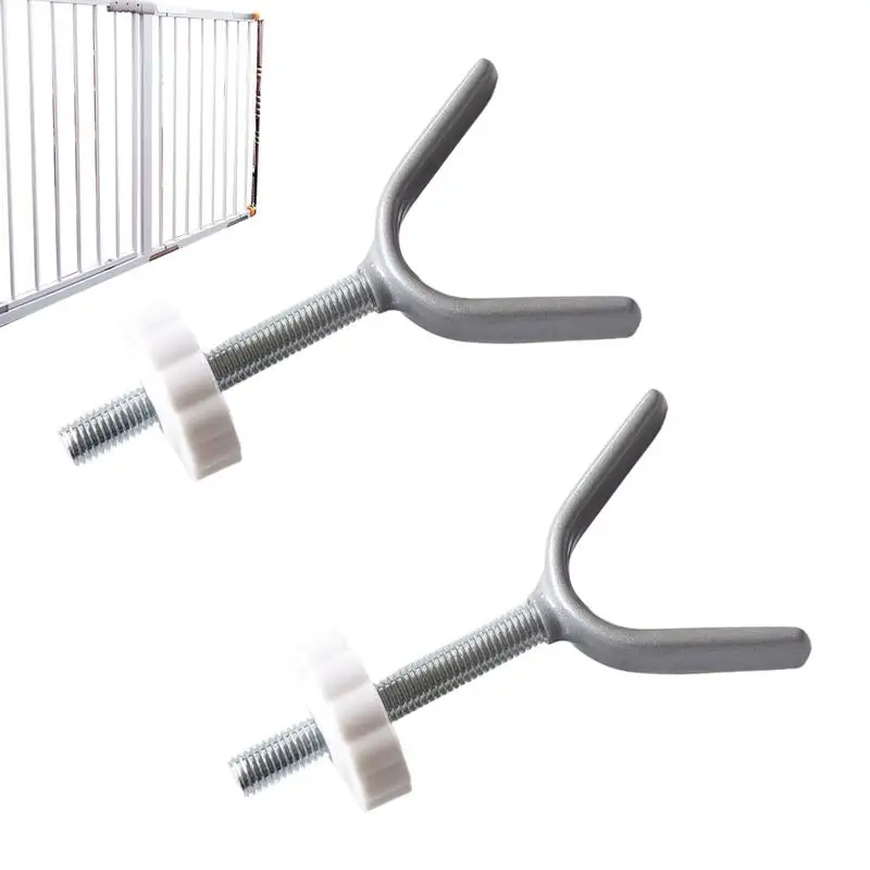 Cancello di sicurezza per bambini Vite Bullone Stair Banister Filettato Y Mandrino Asta Nucleo in acciaio Porte per recinzione Facile installazione Adattatore per uso domestico