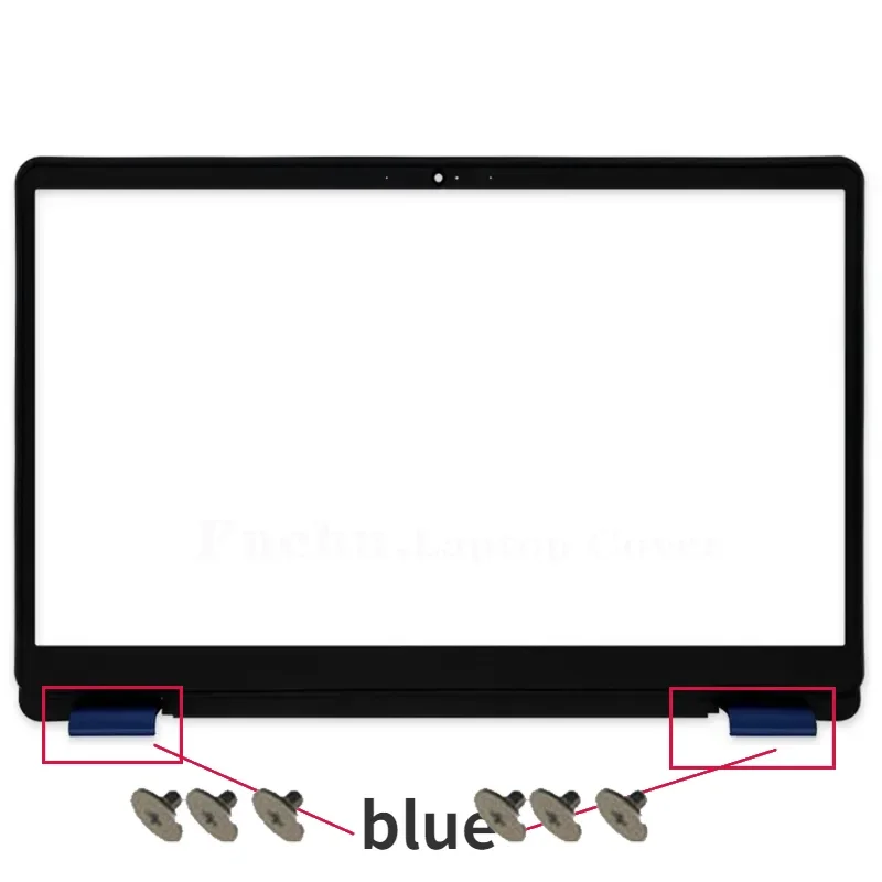 Imagem -04 - Novas do Portátil para Dell Inspiron 15 5584 P85f Lcd Tampa Traseira Dobradiças Moldura Frontal Peças