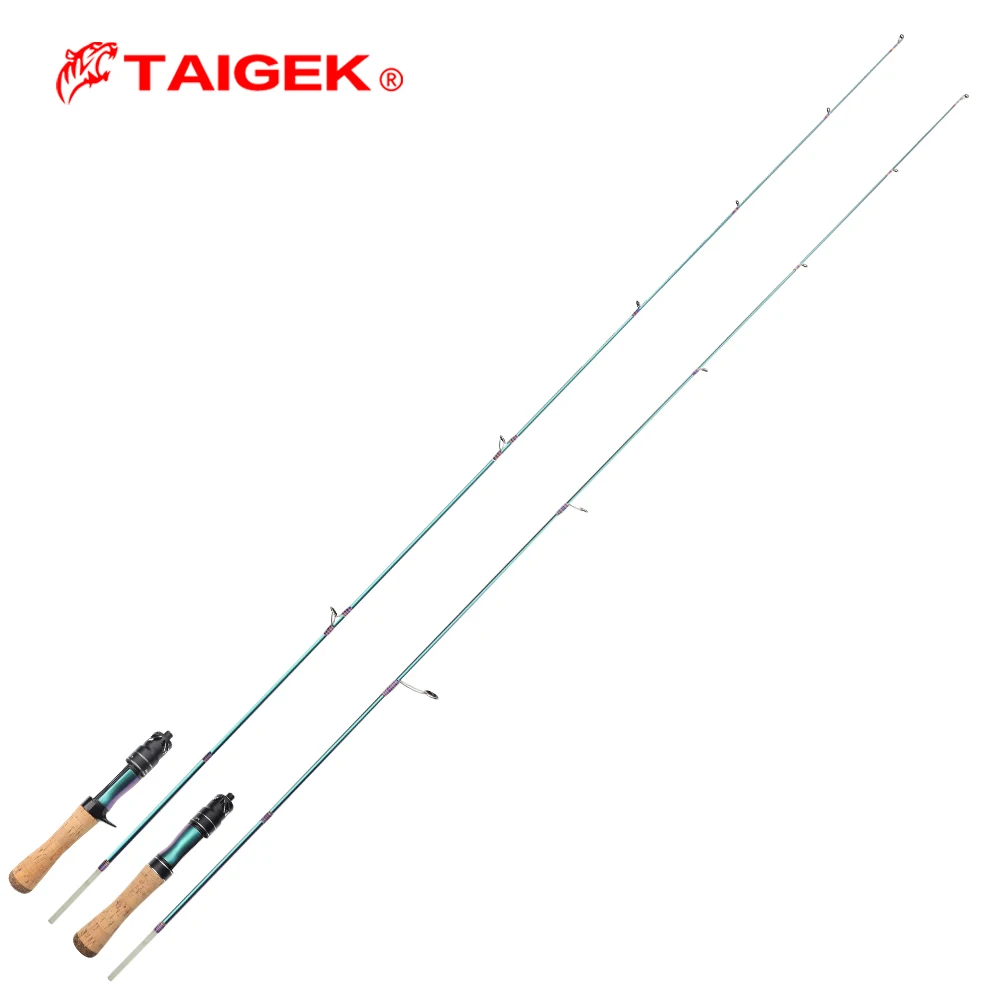 TAIGEK 1.4m Ultralight Spinning Casting Lure Rod FPR UL Fuji Guide Spinning Trout crappie Fishing rods