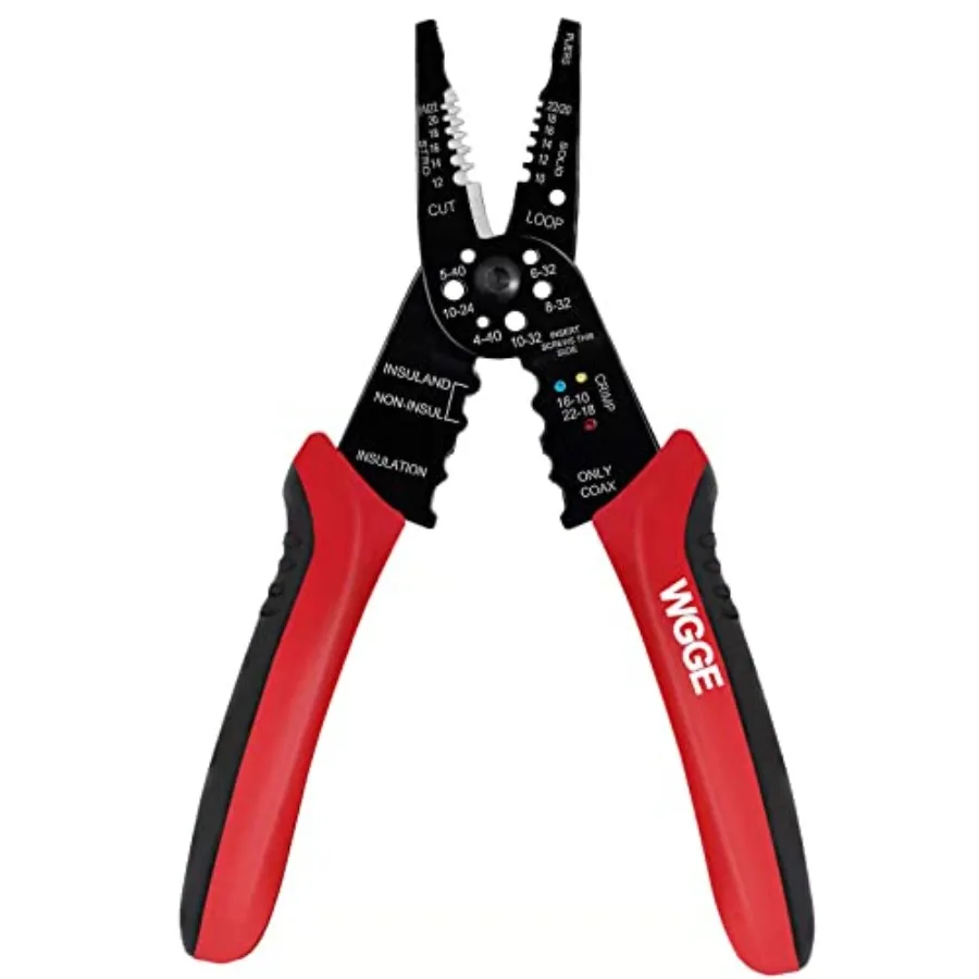 

Professional 8-inch Wire Stripper/Crimping Tool Cable Cutter/Crimper for Electrical Wiring and Multi-Function Use D