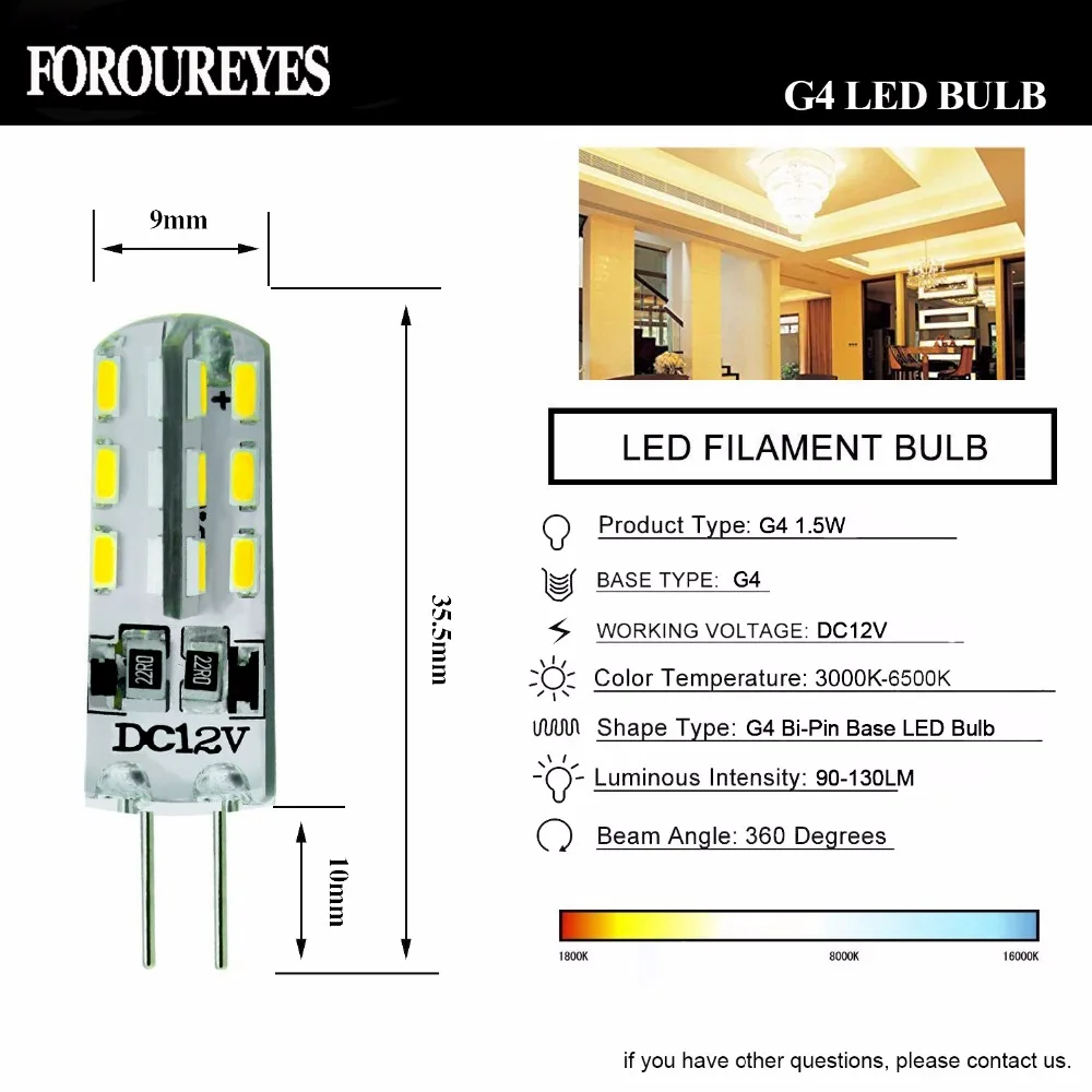 Imagem -02 - Lâmpada de Led Super Brilhante de Silicone g4 12v 3014 Smd 24leds Milho Lustre de Cristal Holofote de Luz com 10 Peças