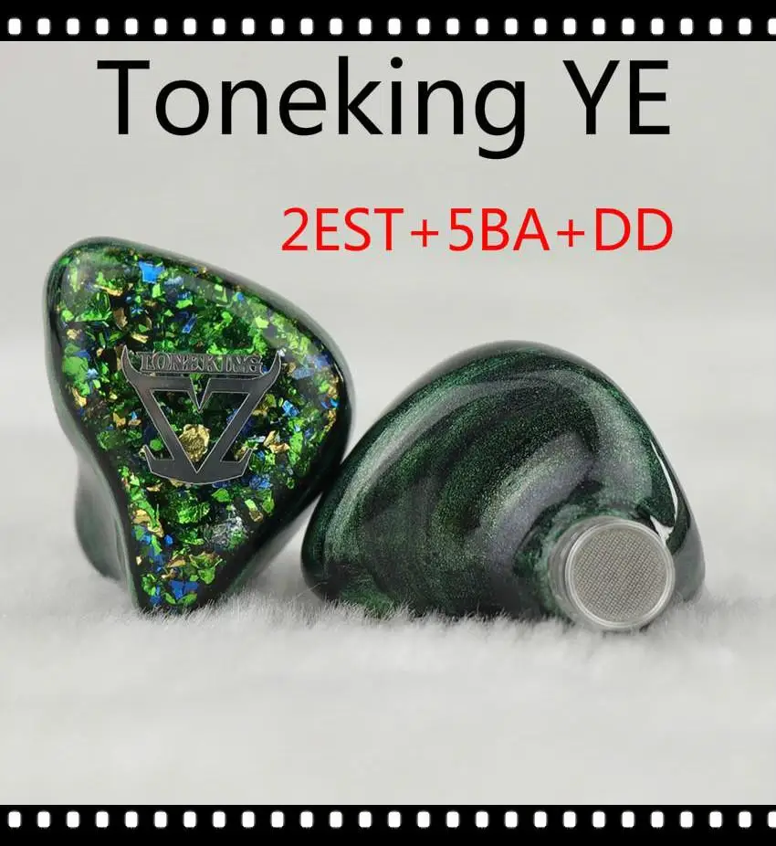 Toneking Ye 2 Electrostatic 5 Balanced Armature 1 Dynamic 2EST+5BA+DD Hybrid Hifi Music Monitor Audiophile MMCX Earphones ES12