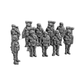 1:72 Scale Die-cast Resin Graphics Russian Special Forces Model Scene Layout 10 Miniature Characters (unpainted)