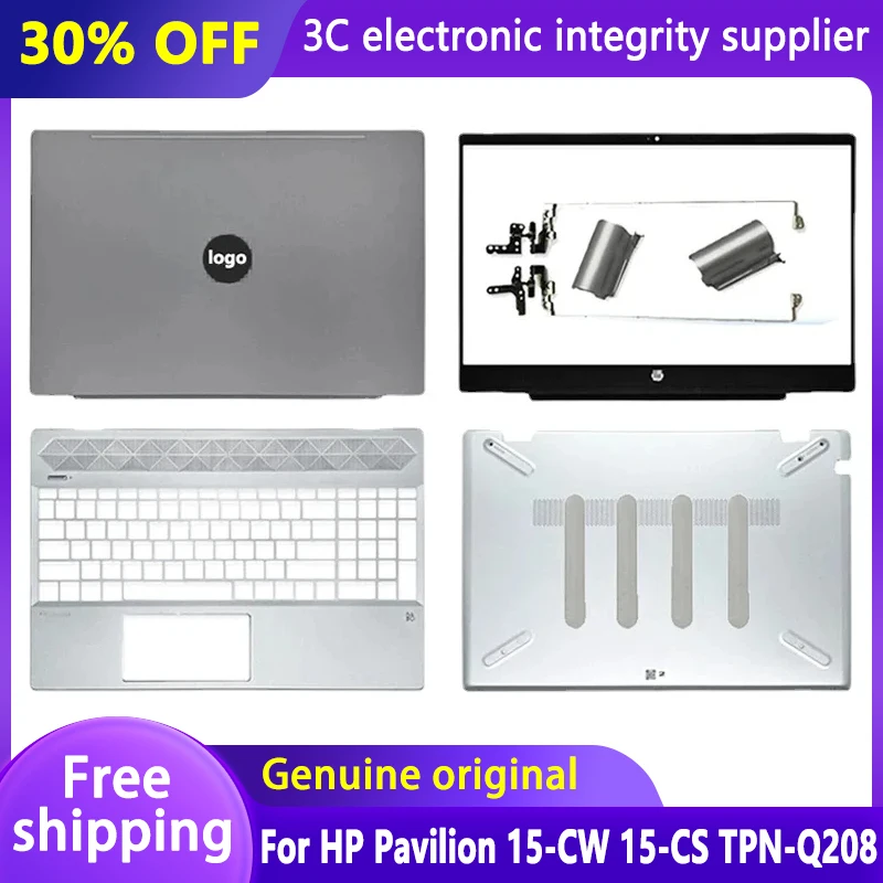 

Original New Laptop Case For HP Pavilion 15-CW 15-CS TPN-Q208 LCD Back Cover/Front Bezel/Hinges/Palmrest/Bottom Case L28379-001