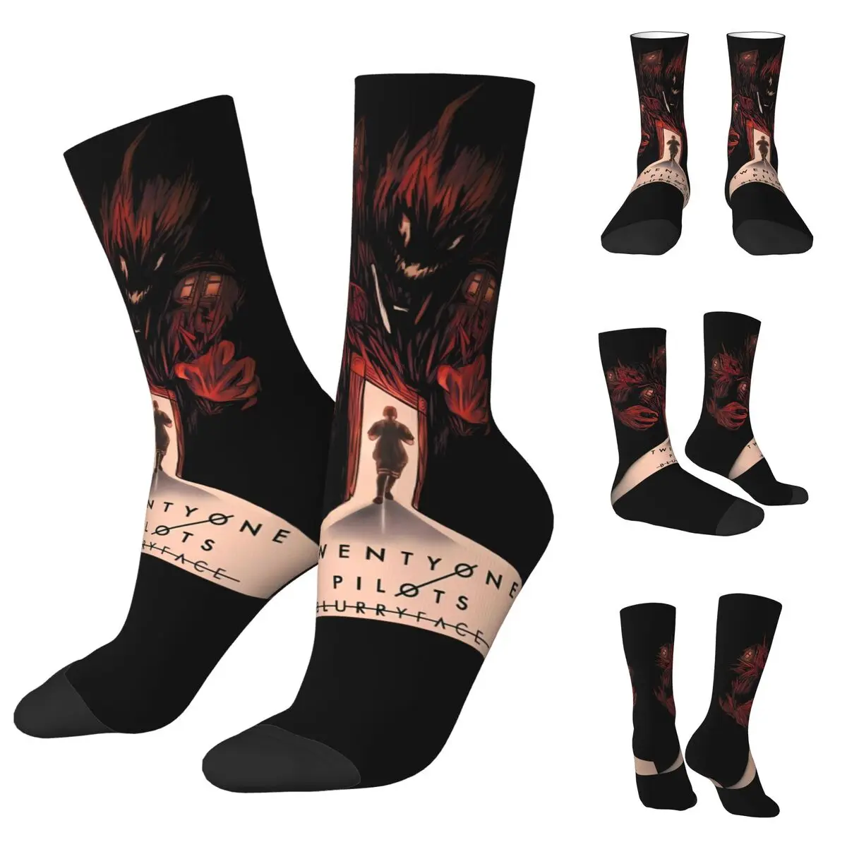 Twenty One Pilots Men and Women printing Socks,BAND Motion Applicable throughout the year Dressing Gift