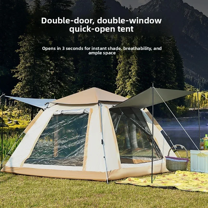 DurableMultifunctional Shower Room Travel Tent Manual Automatic Spring Square Single-layer Single Double Quadruple Outdoor Campi