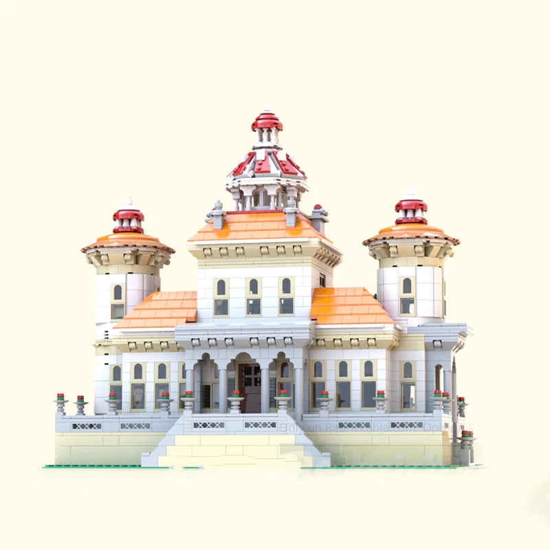 3216PCS MOC Monserrate Palacees Medieval Castle Architecture DIY Model Building Blocks Birthday Toys Gift for Adults Collectors