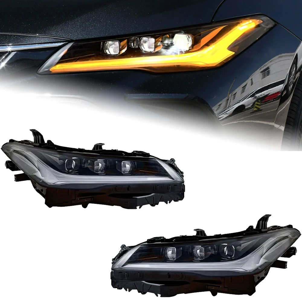 

AKD Car Lights for Toyota Avalon LED Headlight Projector Lens 2018-2022 Headlights DRL Head Lamp Dynamic Signal Auto Accessories