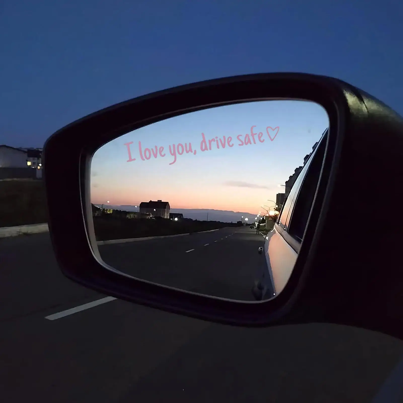 Car Mirror Decal Cute Interior Decor Windshield Car Rear View Window Decals For Truck Auto Motorbike Sedan SUV Pickup Scooter