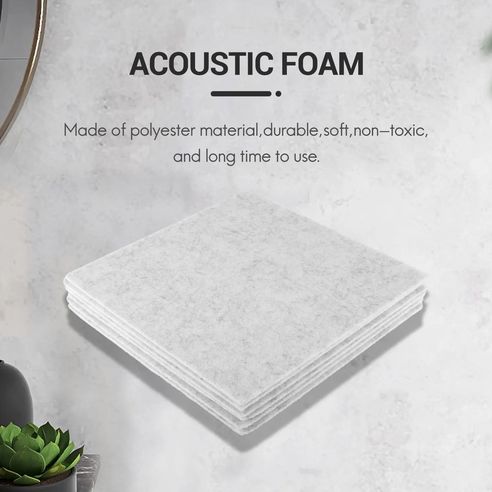 HFES 6 шт. акустическая поглощающая панель 12 дюймов х 12 дюймов х 0,4 дюйма звукоизоляционная прокладка для изоляции эхо-баса