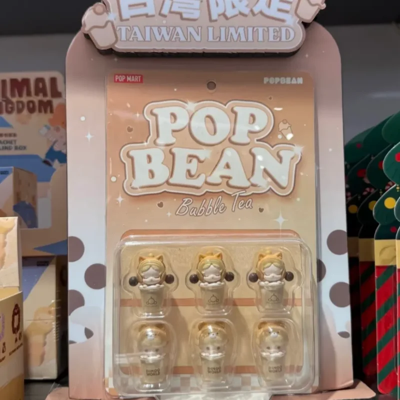 POP MART POP BEAN Mystery Box SKULLPANDA DIMOO Bubble Tea Set Series Taiwan Limited Blind Box Toys Guess Bag Decoration Toy