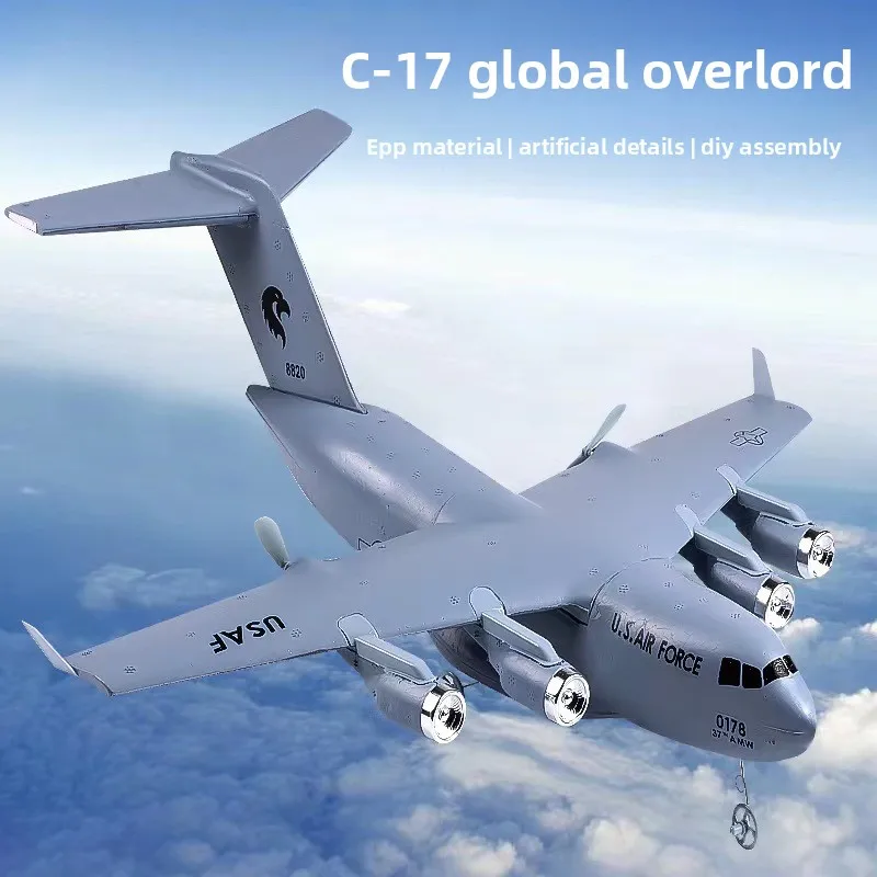 Avión EPP con Control remoto de 2,4 Ghz, juguetes de ala fija RC, planeadores de avión de transporte, regalos de cumpleaños para niños, incluye cargador en paquete