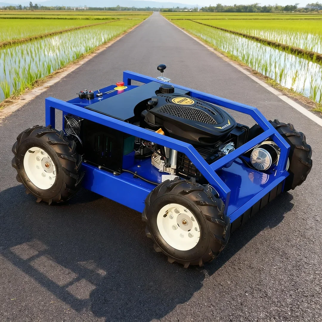 

Робот-газонокосилка с дистанционным управлением на заказ — профессиональная модель для ухода за садами и склонами