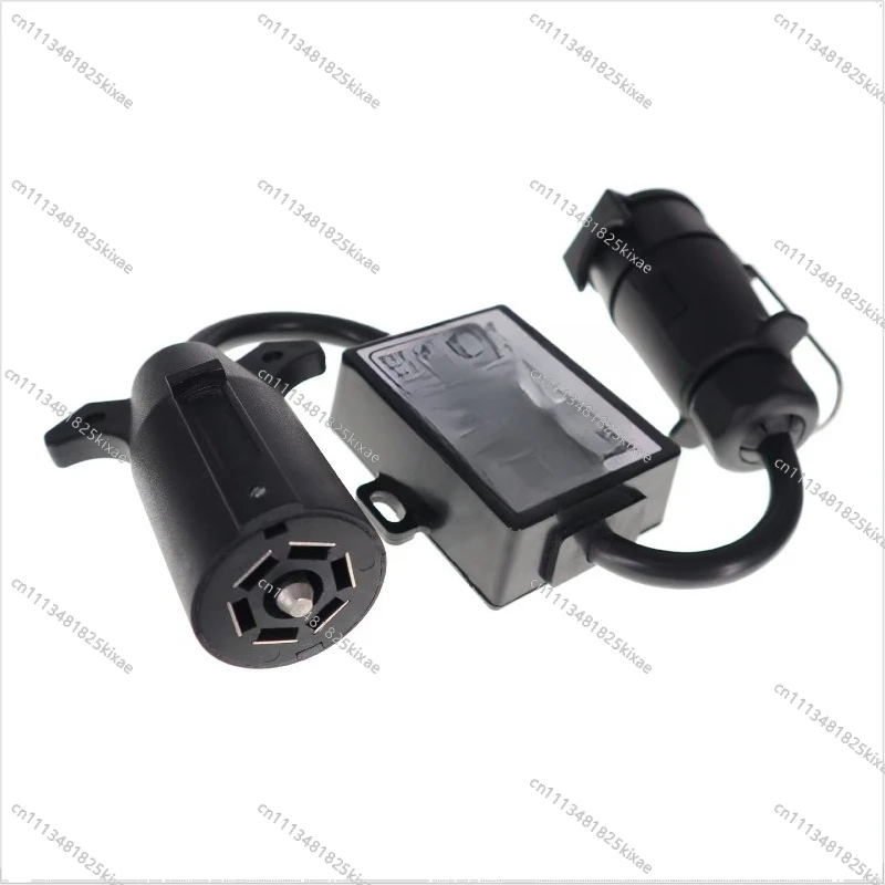 For American 7-pin To European 7-pin Trailer Wiring Harness Connector Separation Brake Light Line Taillight Adaptation