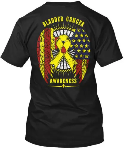 Raising Bladder Cancer Awareness - T-Shirt Made in the USA Size S to 5XL